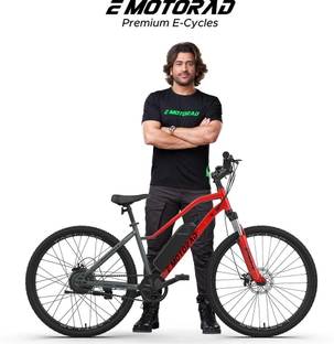 EMotorad X2 Red 27.5 inches Single Speed Lithium-ion (Li-ion) Electric Cycle