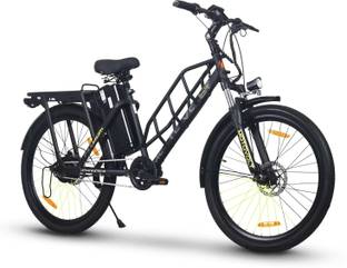 Motovolt Hum Standard Mid Range Black 26 inches Single Speed Lithium-ion (Li-ion) Electric Cycle