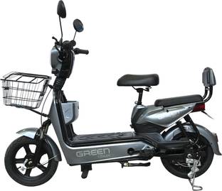Green Udaan 30KM Grey 10 inches Single Speed Lead-acid (SLA) Electric Cycle