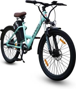 Motovolt Kivo Easy Standard Normal Range Aqua Blue 26 inches Single Speed Lithium-ion (Li-ion) Electric Cycle