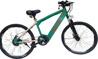 MONKCYCLES MONK BOTTLE GREEN ELECTRIC BICYCLE 26 inches Single Speed Lithium-ion (Li-ion) Electric Cycle