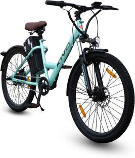 Motovolt Kivo Easy Standard Normal Range Aqua Blue 26 inches Single Speed Lithium-ion (Li-ion) Electric Cycle