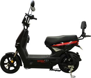 Green Sunny Plus Black 60KM Range 10 inches Single Speed Lead-acid (SLA) Electric Cycle