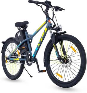 Motovolt Kivo Standard Long Range Solid Grey Satin 26 inches Single Speed Lithium Iron Phosphate Electric Cycle