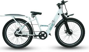 SS Bikes CargoX Heavy Duty Electric Cycle | 50 KM Range | 36V/10AH Battery| 350W Motor 27.5 inches Single Speed Lithium-ion (Li-ion) Electric Cycle