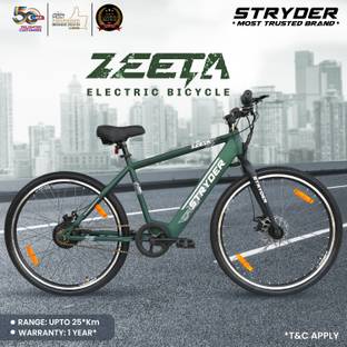 STRYDER Zeeta 27.5 inches Single Speed Lithium-ion (Li-ion) Electric Cycle