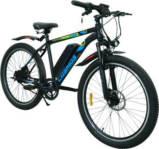 SS Bikes Cosmos 26 Inches Electric Cycle | 45 KM Range | 36V/7.5AH Battery | 250W Motor 26 inches Single Speed Lithium-ion (Li-ion) Electric Cycle