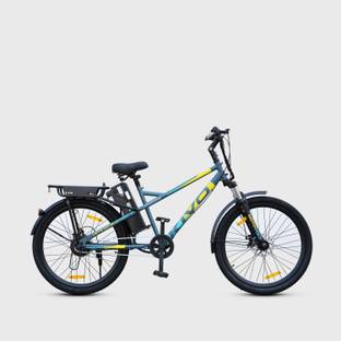 Motovolt Kivo Lite Normal Range Solid Gray Satin 26 inches Single Speed Lithium-ion (Li-ion) Electric Cycle