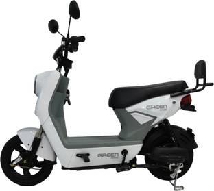 Green Sunny White 60KM Range 10 inches Single Speed Lead-acid (SLA) Electric Cycle