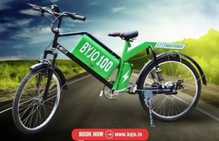 BYJO BYJO100 24 inches Single Speed Lithium Iron Phosphate Electric Cycle