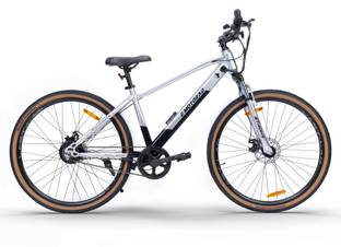 EMotorad X3_Silver 700C inches Single Speed Lithium-ion (Li-ion) Electric Cycle