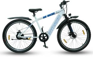 SS Bikes Dynamo 27 Inches Electric Cycle with 60+ Km Range | 36V/7.5Ah Battery | White 27.5 inches Single Speed Lithium-ion (Li-ion) Electric Cycle