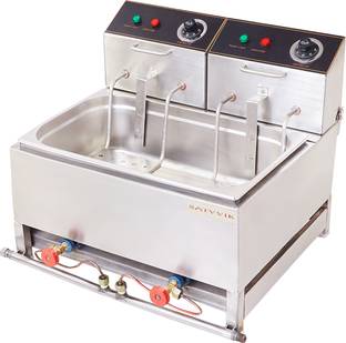 satvvik 16.2 Ltr DEEP FRYER Electric and Gas with heavy fry basket for home, restaurants 16 L Electric Deep Fryer