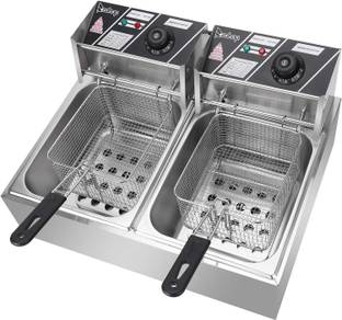 Hospitality Heavy Duty Stainless steel Deep Fryer, With Basket, Oil Capacity, Electric, 12 L Electric Deep Fryer