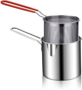 Birvan STAINLESS STEEL DEEP FRYER POT WITH BASKET 1.5 L Electric Deep Fryer