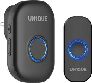 UN1QUE Wireless Door Bell for Home/Office with 32 Chimes, 4 Level Volume, LED Light Wireless Door Chime