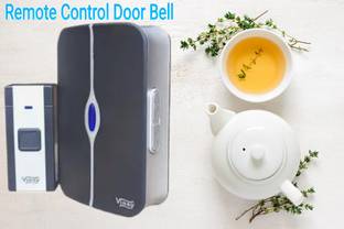 Vinays VINAY REMOTE CONTROL DOOR BELL [ 36 TUNES & 100M SOUND RANGE ] LED LIGHT Wireless Door Chime