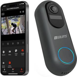 GOLENS Smart Video Doorbell DB02 HD, Motion Detection, Night Vision, WiFi, Long Battery Video Door Phone