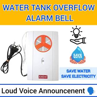 AIMERS Water Tank Alarm bell with Long Range and Loud Sound-Hindi & English Announce Wired Door Chime