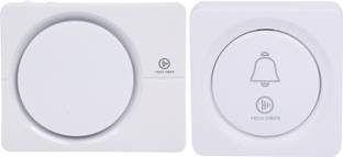 Tech Vibes 200M Wireless Door Bell Portable, Battery-Operated Plug-Less for Home/Office Use Wireless Door Chime