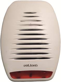 VOLtORb - Sparkal Model - HINDU RELIGIOUS Multi Tunes Mantra Musical Door Bell (10 Tunes) with Include L.E.D Indicator - Matt Finish - White Color - Plastic - 1 Piece Wired Door Chime