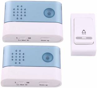 uptodatetools Double Receiver Wireless Doorbell Door Chime + 38 Polyphonic Ring Tones Wireless Door Chime