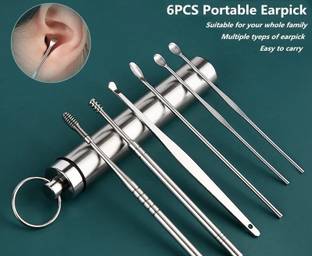 Taxila Ear Wax Removal Kit,6 Pcs Ear Pick Earwax Cleaner, Ear Spoon Set, Ear Cleaners Electric Ear Cleaner