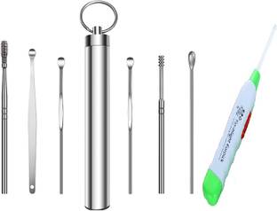 Taxila 6 Pcs Ear Cleaning Tools Set With LED Flishlight_Earpick Electric Ear Cleaner Electric Ear Cleaner
