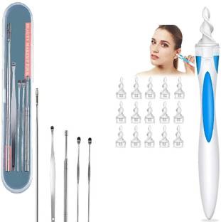 ShreeSaiZone Ear Wax Remover Reusable and Washable Replacement Soft Silicone Tips