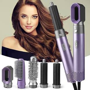 Lipzie 5 in 1 hair straightener brush Styling Curlers Suitable for All Hair Types Electric Hair Curler