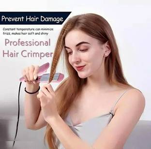 MARSELITE Hair Crimping Machine Flat Irons Styling Tools with Fast Warm-up Electric Hair Styler