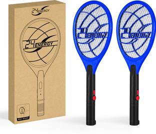 24 ENERGY Durable Fast Charging Mosquito Racquet | Tri layer kids Safety | Combo Pack of 2 Electric Insect Killer Indoor, Outdoor