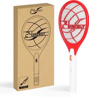 24 ENERGY Heavy Duty Mosquito Killer Bat + LED Torch Light100% Replacement Warranty Racket Electric Insect Killer Indoor, Outdoor
