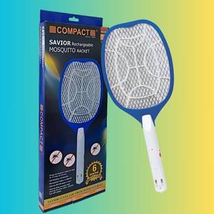 COMPACT Saviour Rechargeable Electric Mosquito Racket Electric Insect Killer Indoor, Outdoor