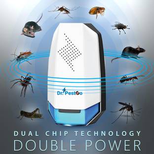 Dr.PestGo Ultrasonic Pest Repeller for Lizard, Rat, Mosquito & Cockroach Control Electric Insect Killer Indoor, Outdoor