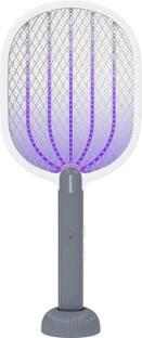 Halohop Mosquito Bat with UV, 2 in 1 Racket USB Rechargeable - Fly Swatter with Base, Electric Insect Killer Indoor, Outdoor