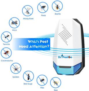 Dr.PestGo Home Pest Control Device | Ultrasonic Mosquito & Insect Repellent Electric Insect Killer Indoor, Outdoor