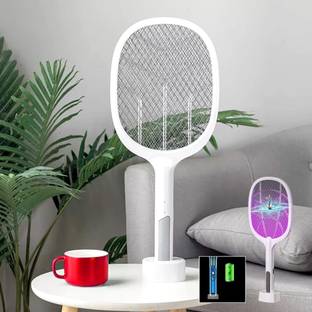 Arrom Cordless Anti-Mosquito Racket/Bat, 4000V Rechargeable Fly Swatter, UV LED Light Electric Insect Killer Indoor, Outdoor