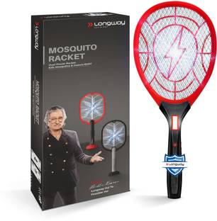 Longway Zappy Rechargeable Mosquito Killer Racket Electric Insect Killer Indoor, Outdoor
