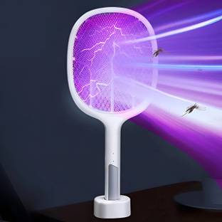 credicus Pro+ Anti-Mosquito Racket - 4100V - 1200mAh Rechargeable Fly Swatter With 6 LED Electric Insect Killer Indoor, Outdoor