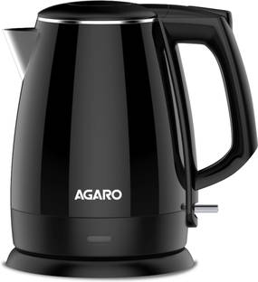 AGARO Royal Double Layered Kettle, 1.5 Litres, Double Layered Cool Touch , Electric Kettle