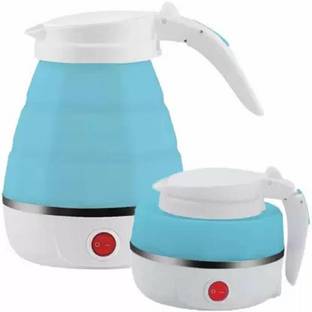 Wener Travel Electric Portable Foldable 600ML Kettle Collapsible Silicon 220V 50Hz for Tea Coffee Hot Water Electric Kettle