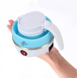 HYFIC Travel Mini Stainless Steel Silicone Portable Foldable Electric Kettle Electric Kettle