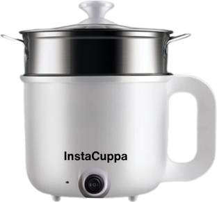 InstaCuppa 3-in-1 Multi Cook Kettle with Steamer, Adjustable Temperature Setting, 600 Watts Multi Cooker Electric Kettle