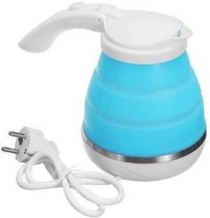 UKRAINEZ WGZ-011 P-11 Travel Electric Portable Foldable 600ML Kettle Collapsible Silicon 220V 50Hz for Tea Coffee Hot Water (MultiColor) (0.6 L) Portable | Foldable | Boil Dry Protection Electric Kettle Electric Kettle
