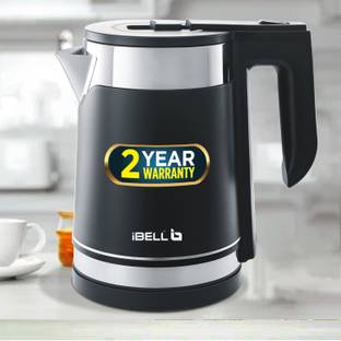 iBELL SEK170BM 1.7L Premium Kettle, Stainless Steel with Coating, Auto Cut-Off, 1500W Electric Kettle