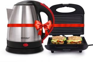 Sheffield Classic Combo Electric Kettle (1.5 L) and Sandwich Maker (750W) Beverage Maker