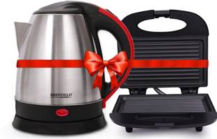 Sheffield Classic Electric kettle(1.5L) + Sandwich Maker Beverage Maker