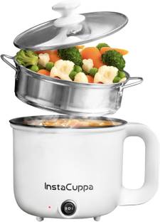 InstaCuppa 3-in-1 Multi Cook Kettle with Steamer | Non-Stick Inner Pot | 600 Watts Multi Cooker Electric Kettle