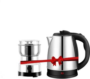 Owqust Nima Grinder,Dry Masala Grinder & 2.0 Litre Electric Kettle(Stainless steel) Electric Kettle